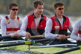 The Boat Race season 2014 - fixture OUBC vs German U23: The German U23 boat after finishing the second race at Chiswick Bridge: 4 Maximilian Korge, 3 Malte Daberkow, 2 Finn Knuppel..
River Thames between Putney Bridge and Chiswick Bridge,



on 08 March 2014 at 17:14, image #283