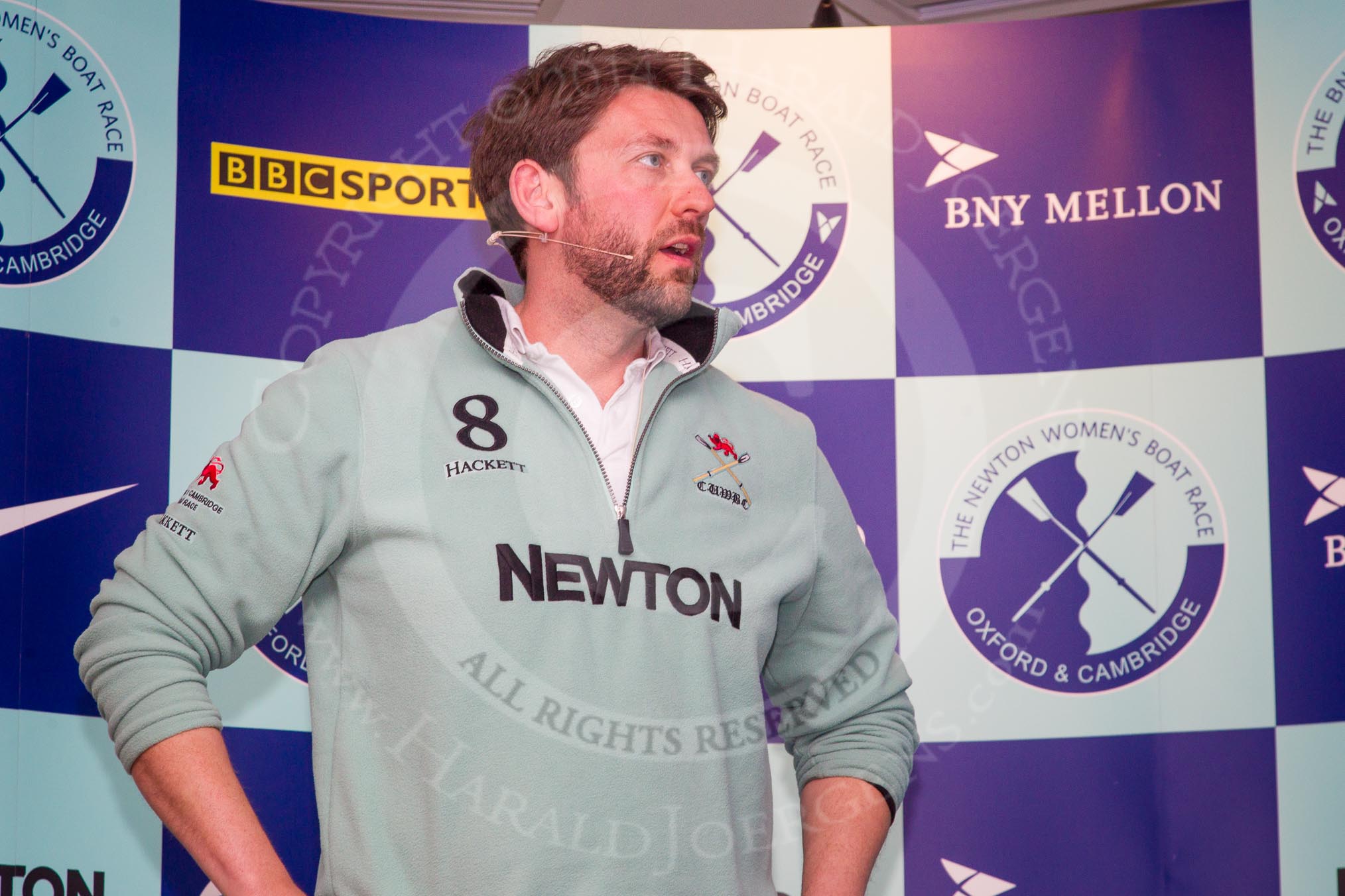 The Boat Race season 2014 - Crew Announcement and Weigh In: The 2014 Women's Boat Race coaches: Rob Baker, Cambridge..
BNY Mellon Centre,
London EC4V 4LA,
London,
United Kingdom,
on 10 March 2014 at 11:52, image #62