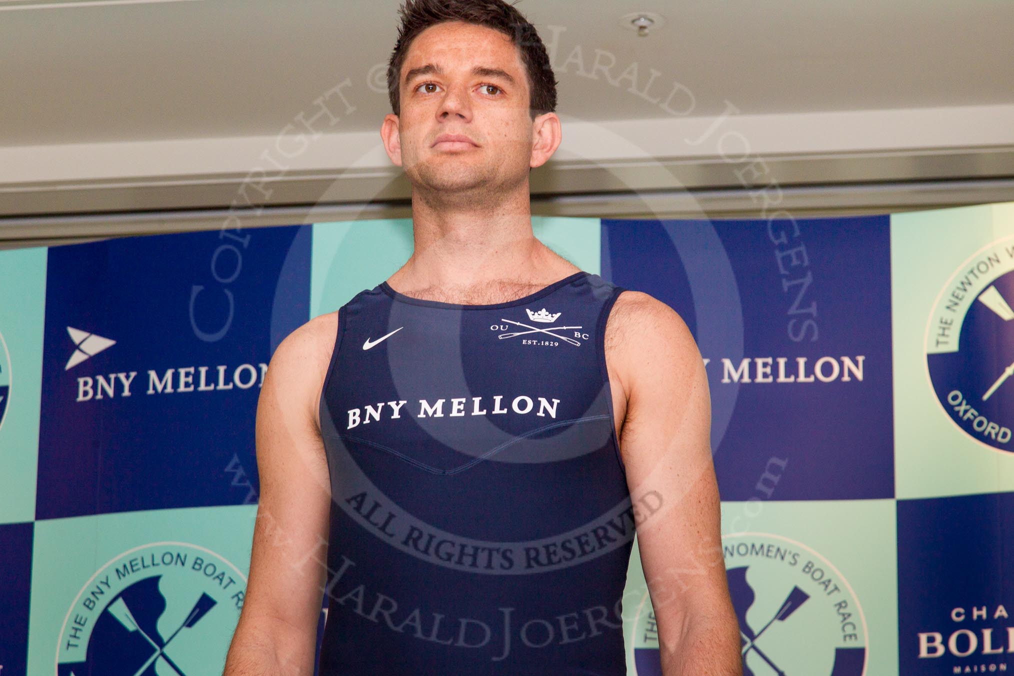 The Boat Race season 2014 - Crew Announcement and Weigh In: The 2014 Boat Race crews, Oxford bow Storm Uru - 80.4kg..
BNY Mellon Centre,
London EC4V 4LA,
London,
United Kingdom,
on 10 March 2014 at 11:57, image #75