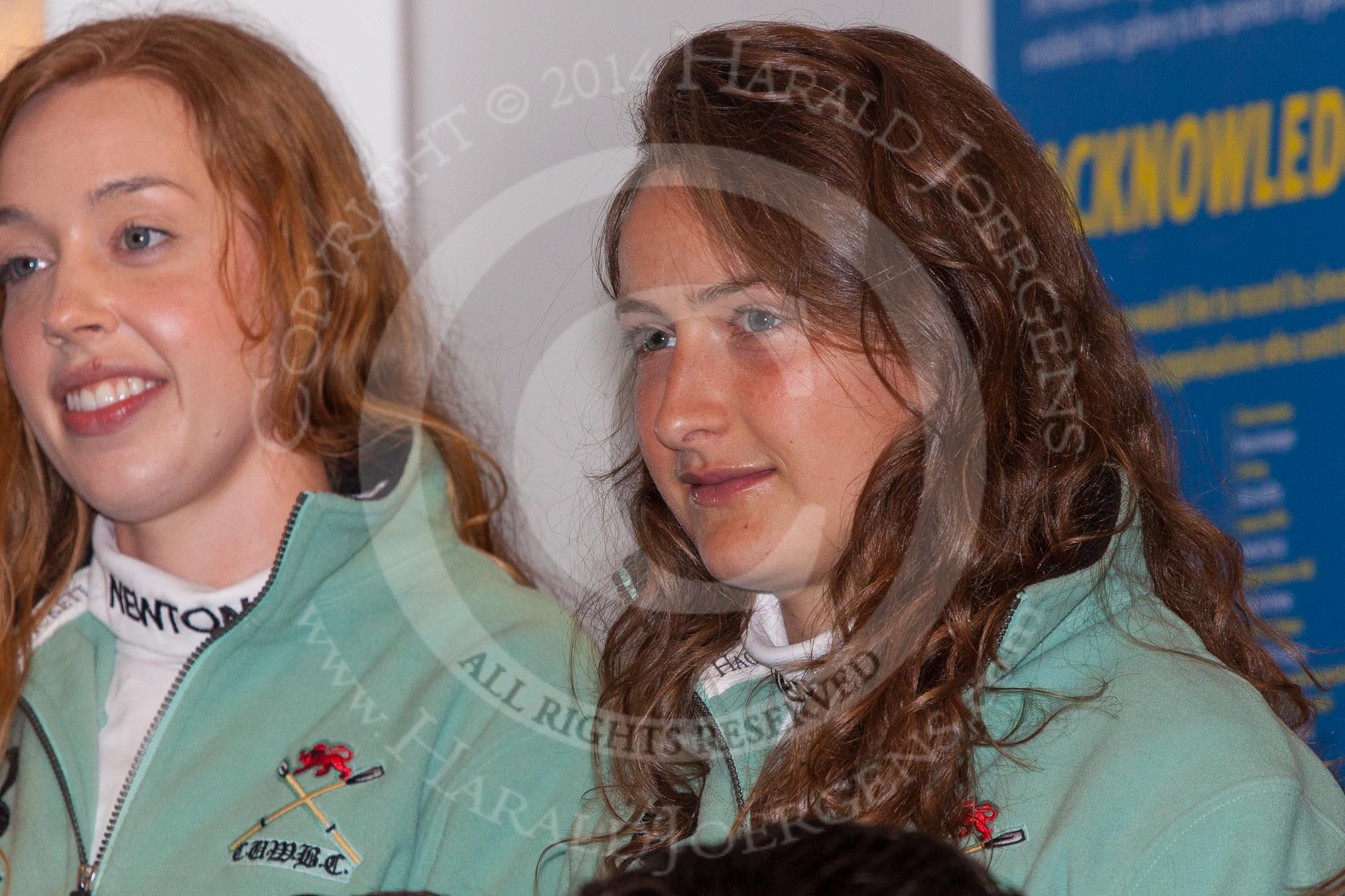 The crew of the Cambridge reserve boat Blondie: In the 3 seat Anouska Bartlett.