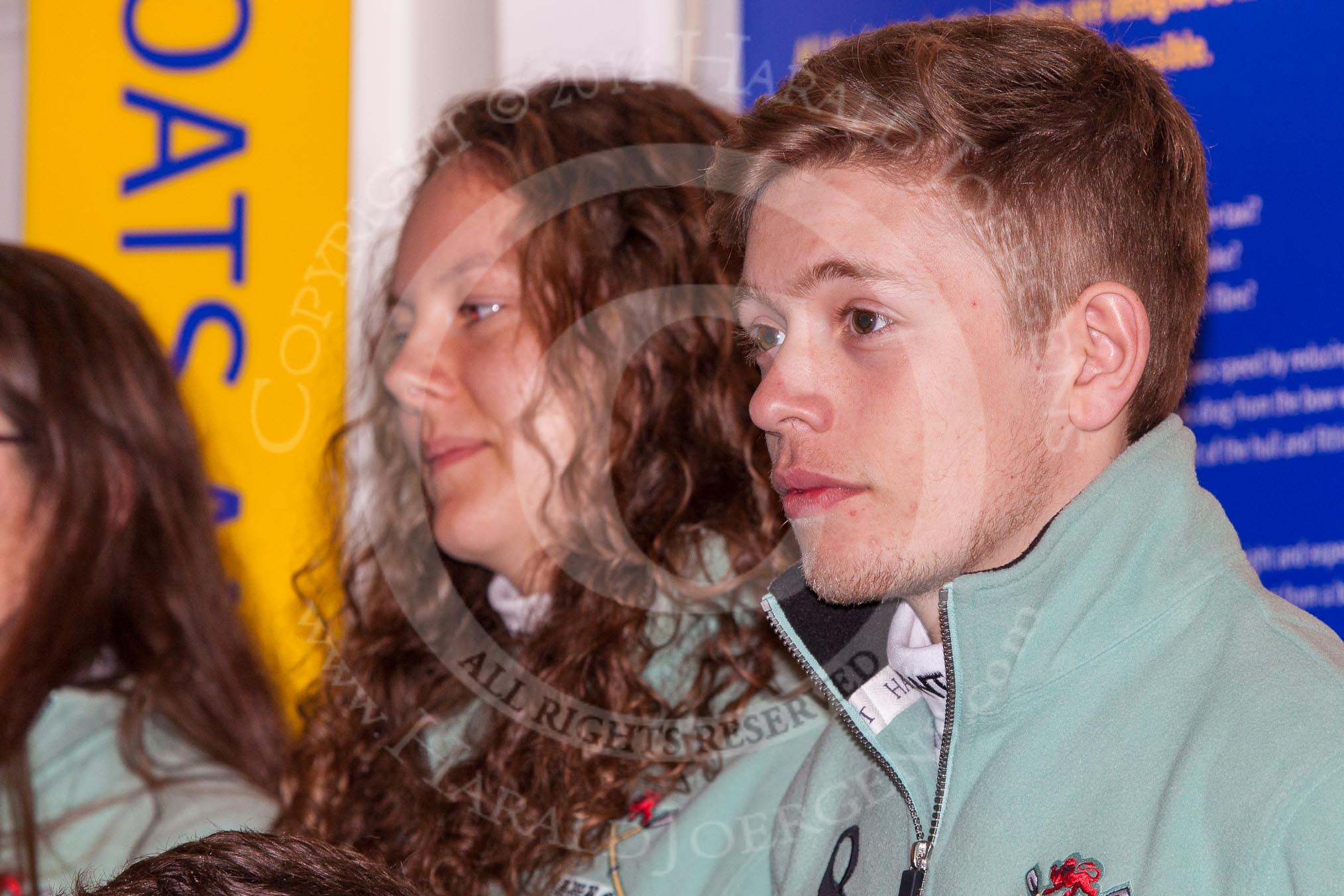 The crew of the Cambridge reserve boat Blondie: Cox Will McDermott.
