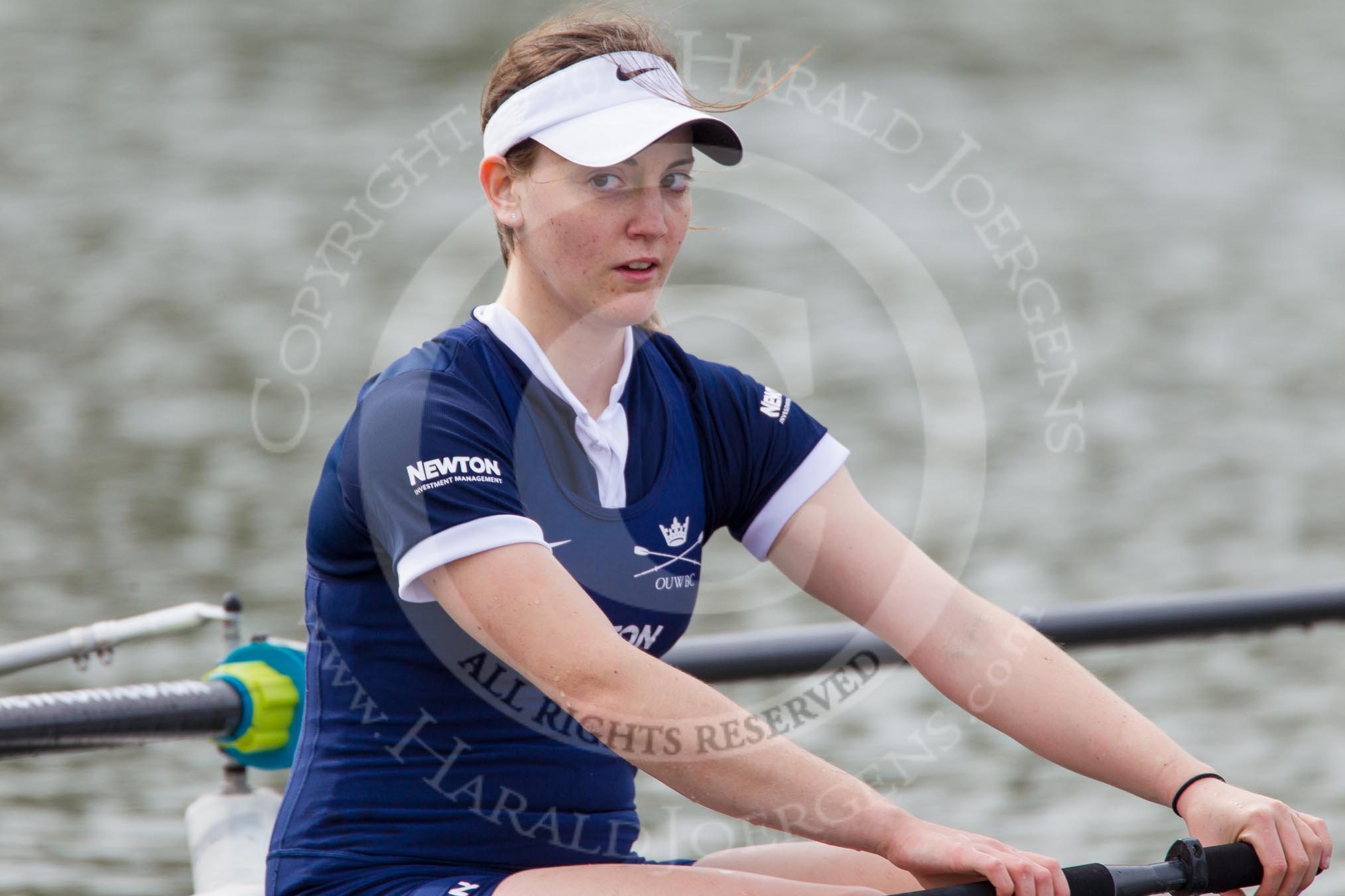 The Women's Boat Race and Henley Boat Races 2014: After the Women's Reserves - Osiris v. Blondie race. Osiris (Oxford) with 2 seat Hannah Ledbury..
River Thames,
Henley-on-Thames,
Buckinghamshire,
United Kingdom,
on 30 March 2014 at 14:25, image #191