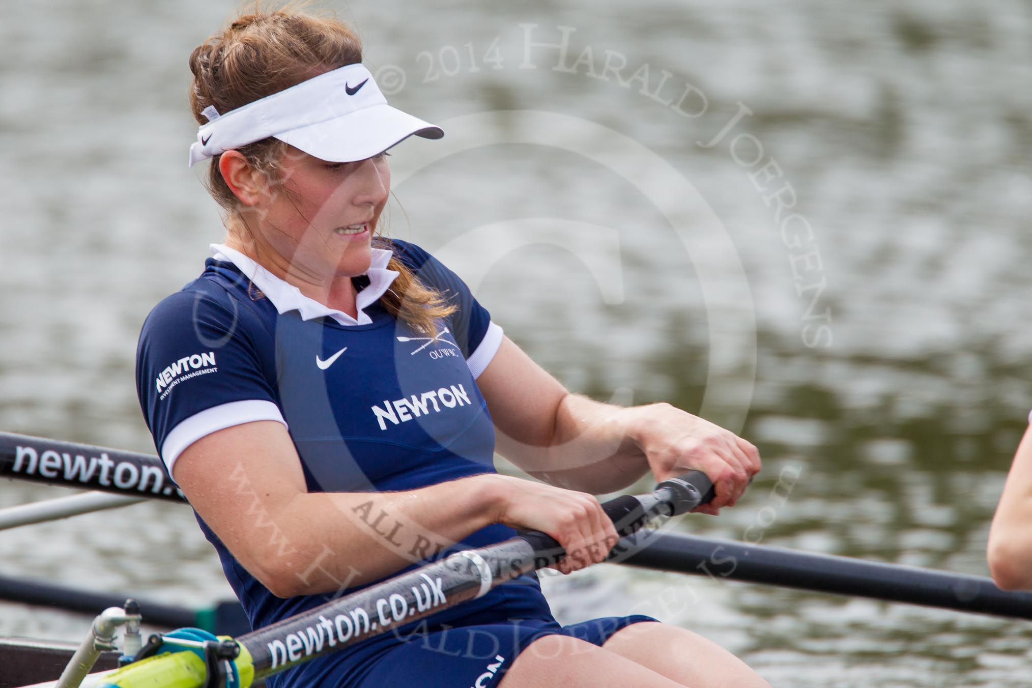 The Women's Boat Race and Henley Boat Races 2014: After the Women's Reserves - Osiris v. Blondie race. Osiris (Oxford) with 4 seat Hannah Baddock..
River Thames,
Henley-on-Thames,
Buckinghamshire,
United Kingdom,
on 30 March 2014 at 14:25, image #193