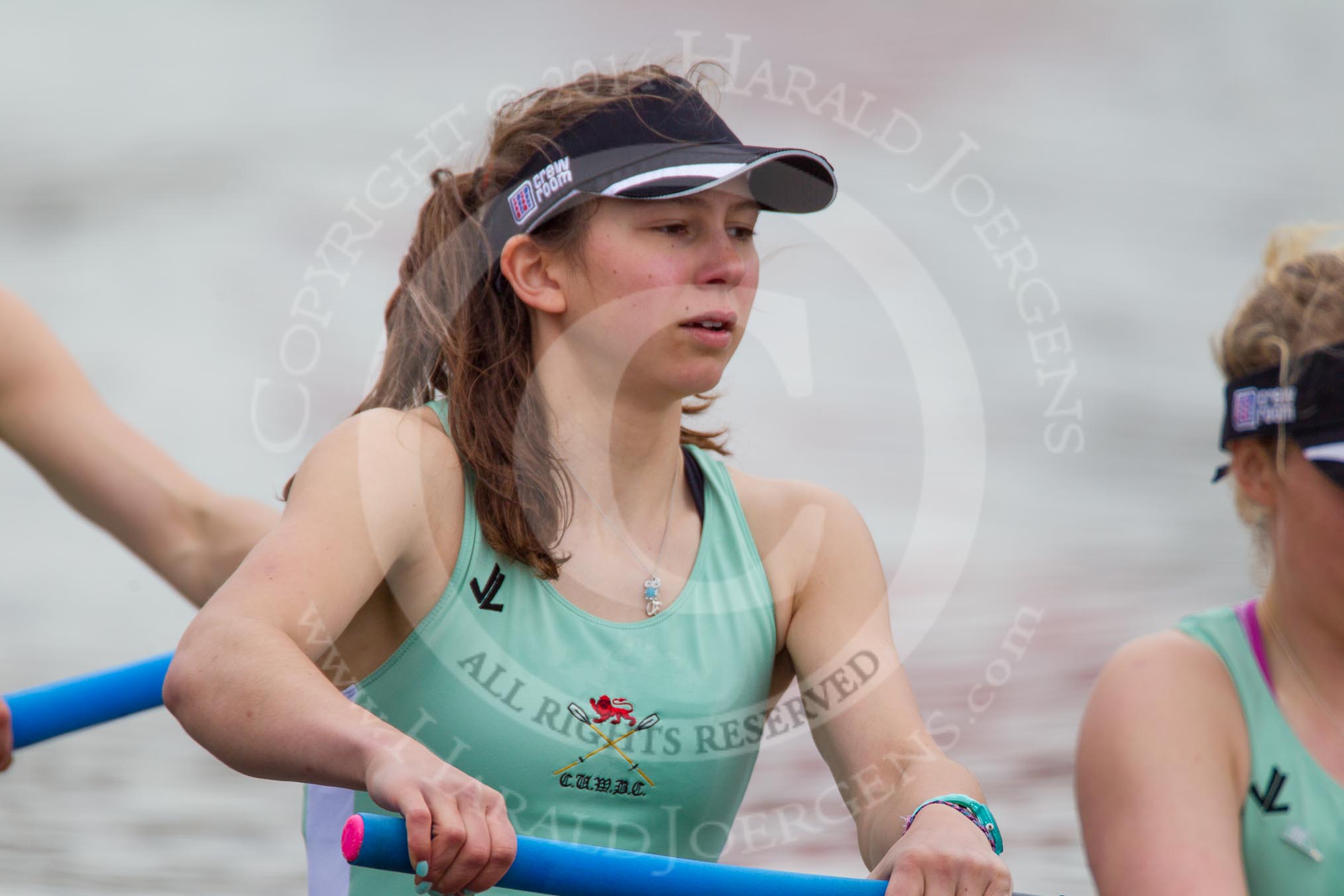 Photo 1403301457411D45345HaraldJoergens The Women's Boat Race and Henley Boat Races 2014: After the Lightweight Women's Boat Race, the CUWBC Lightweights on the way back, here, in the 2 seat, Christina Ostacchini..
River Thames,
Henley-on-Thames,
Buckinghamshire,
United Kingdom,
on 30 March 2014 at 14:57, image #254