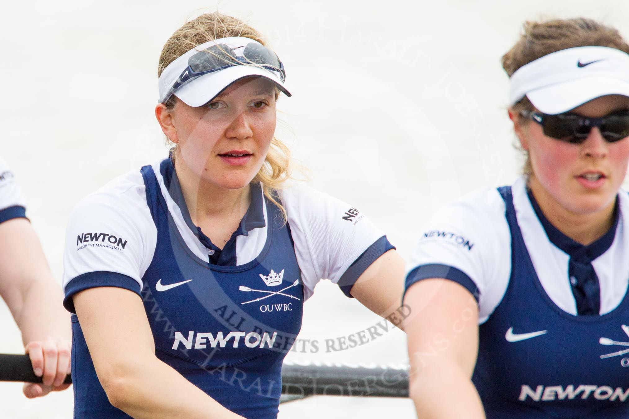 The Women's Boat Race and Henley Boat Races 2014: After winning the Newton Women's Boat Race, the Oxford crew is rowing back to Henley. In the 3 seat of the Oxford boat OUWBC president Maxie Scheske, 4 Nadine Graedel Iberg..
River Thames,
Henley-on-Thames,
Buckinghamshire,
United Kingdom,
on 30 March 2014 at 15:21, image #333