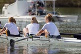 The Women's Boat Race and Henley Boat Races 2014: The Intercollegiate women's race. The Trinity College (Cambridge) boat with 3 seat Lydia Bass, 2 Alexa Pohl, bow Nina Kamcev..
River Thames,
Henley-on-Thames,
Buckinghamshire,
United Kingdom,
on 30 March 2014 at 13:27, image #14