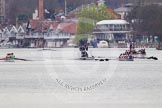 The Women's Boat Race and Henley Boat Races 2014: The Lightweight Women's Boat Race - Oxford, on the right, is leading. Between the boats the umpire's launch..
River Thames,
Henley-on-Thames,
Buckinghamshire,
United Kingdom,
on 30 March 2014 at 14:47, image #215