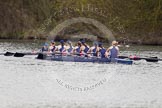The Women's Boat Race and Henley Boat Races 2014: The Lightweight Women's Boat Race - OUWLRCin the lead: Bow Sophie Tomlinson, 2 Kirstin Rilham, 3 Rebecca Lane, 4 Nicky Huskens, 5 Sophie Philbrick, 6 Zoe Cooper-Sutton, 7 Emma Clifton, stroke  Suzanne Cole, cox  Lea Carrot..
River Thames,
Henley-on-Thames,
Buckinghamshire,
United Kingdom,
on 30 March 2014 at 14:48, image #223
