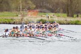 The Women's Boat Race and Henley Boat Races 2014: The Lightweight Women's Boat Race - OUWLRC are still in the lead, but the CUWBC Lightweights have reduced the distance..
River Thames,
Henley-on-Thames,
Buckinghamshire,
United Kingdom,
on 30 March 2014 at 14:49, image #244