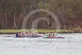The Women's Boat Race and Henley Boat Races 2014: The Lightweight Women's Boat Race - OUWLRC and CUWBC Lightweights after passing the finish line..
River Thames,
Henley-on-Thames,
Buckinghamshire,
United Kingdom,
on 30 March 2014 at 14:50, image #252