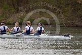 The Women's Boat Race and Henley Boat Races 2014: The Women's Boat Race: Oxford is leading, here the Oxford boat: 4 Lauren Kedar, 3 Maxie Scheske, 2 Alice Carrington-Windo, bow Elizabeth Fenje..
River Thames,
Henley-on-Thames,
Buckinghamshire,
United Kingdom,
on 30 March 2014 at 15:14, image #291
