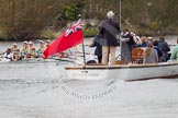 The Women's Boat Race and Henley Boat Races 2014: The Newton Women's Boat Race - Oxford is winning the race. In front the press launch..
River Thames,
Henley-on-Thames,
Buckinghamshire,
United Kingdom,
on 30 March 2014 at 15:15, image #313