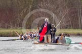 The Women's Boat Race and Henley Boat Races 2014: The Newton Women's Boat Race - a jubilant Oxford crew has won the race..
River Thames,
Henley-on-Thames,
Buckinghamshire,
United Kingdom,
on 30 March 2014 at 15:15, image #323