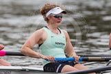 The Women's Boat Race and Henley Boat Races 2014: After  the Newton Women's Boat Race, the Cambridge crew is rowing back to Henley. Here, in the 3 seat, Holly Game..
River Thames,
Henley-on-Thames,
Buckinghamshire,
United Kingdom,
on 30 March 2014 at 15:23, image #346