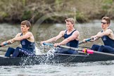The Women's Boat Race and Henley Boat Races 2014: The Lightweight Men's Boat Race - OULRC vs CULRC. In the Oxford boat 6 seat Rowan Arthur, 5 James Ellison, 4 Robert Leonard..
River Thames,
Henley-on-Thames,
Buckinghamshire,
United Kingdom,
on 30 March 2014 at 15:40, image #390