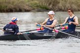 The Women's Boat Race and Henley Boat Races 2014: The Lightweight Men's Boat Race - OULRC vs CULRC. In the Oxford boat Cox Hannah Keenan, stroke Matt Kerin, 7 Andrew Saul..
River Thames,
Henley-on-Thames,
Buckinghamshire,
United Kingdom,
on 30 March 2014 at 15:40, image #392
