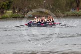 The Women's Boat Race and Henley Boat Races 2014: The Lightweight Men's Boat Race - OULRC vs CULRC. Oxford boat is reducing the distance to the leading Cambridge boat..
River Thames,
Henley-on-Thames,
Buckinghamshire,
United Kingdom,
on 30 March 2014 at 15:41, image #397