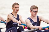 The Women's Boat Race and Henley Boat Races 2014: After the Lightweight Men's Boat Race - the Oxford Eight is rowing back to Henley. Here 3 seat Marcus Henglein, 4 Robert Leonard..
River Thames,
Henley-on-Thames,
Buckinghamshire,
United Kingdom,
on 30 March 2014 at 15:49, image #422