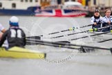 OUWBC and Molesey BC too close for comfort again, with the oars almost touching