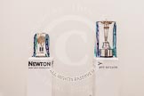 The Newton Women's Boat Race tropy and the BNY Mellon Boat Race trophy together