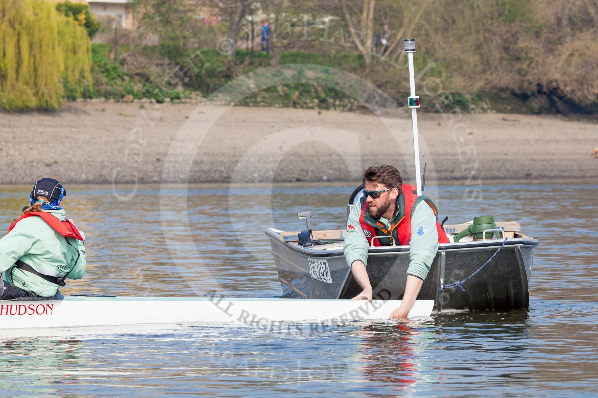 The Boat Race season 2015 - Tideway Week.
River Thames between Putney and Mortlake,
London,

United Kingdom,
on 08 April 2015 at 10:38, image #85