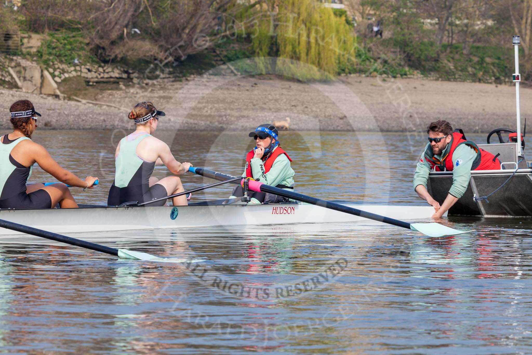 The Boat Race season 2015 - Tideway Week.
River Thames between Putney and Mortlake,
London,

United Kingdom,
on 08 April 2015 at 10:39, image #86