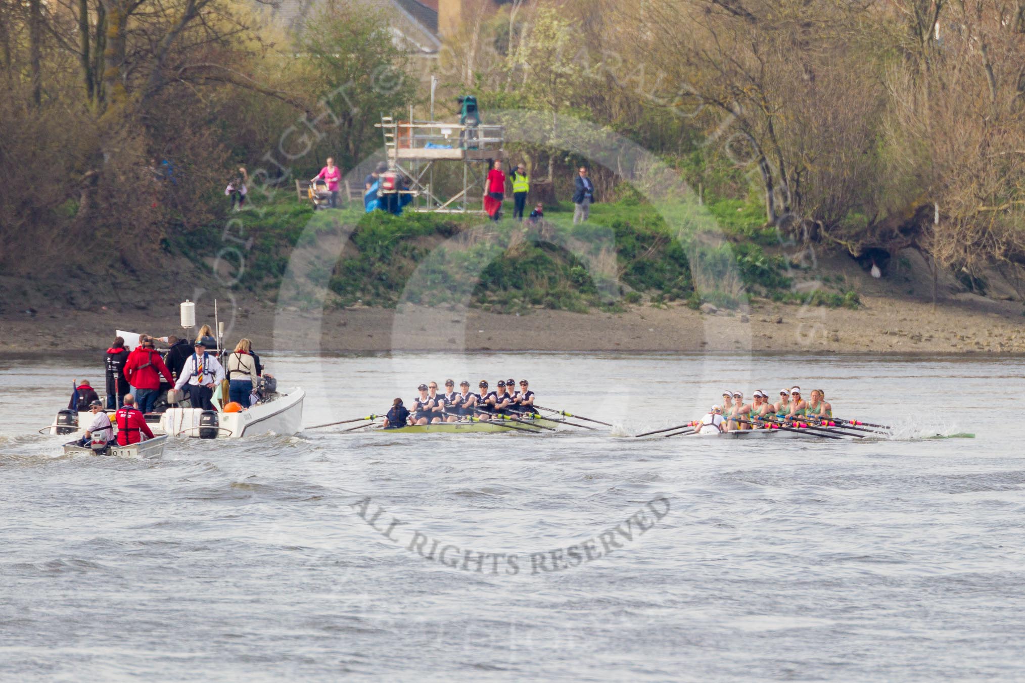 The Boat Race season 2015 - Newton Women's Boat Race.
River Thames between Putney and Mortlake,
London,

United Kingdom,
on 10 April 2015 at 16:04, image #152