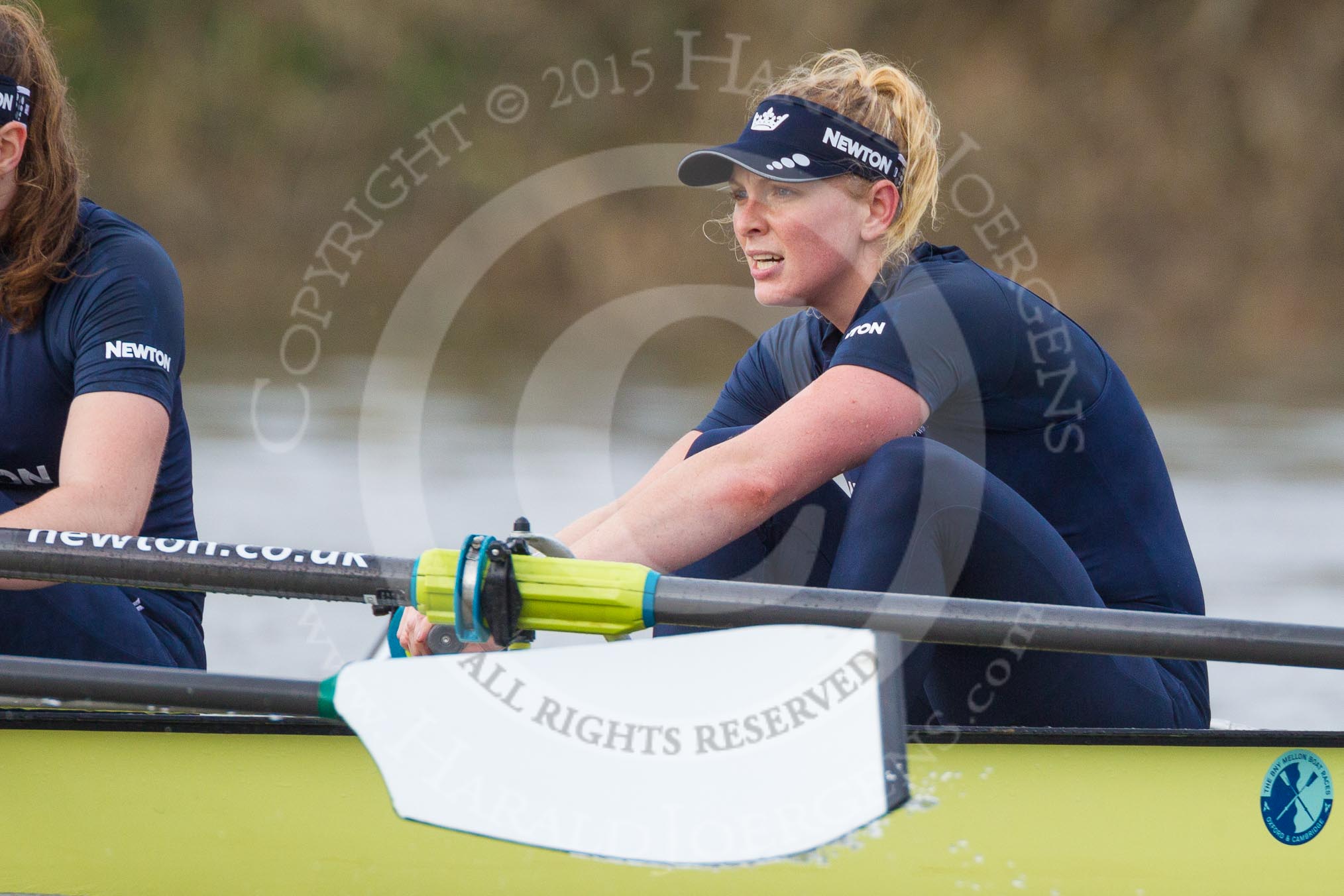 The Boat Race season 2016 - Women's Boat Race Trial Eights (OUWBC, Oxford): "Charybdis", here 4-Emma Spruce.
River Thames between Putney Bridge and Mortlake,
London SW15,

United Kingdom,
on 10 December 2015 at 12:22, image #182
