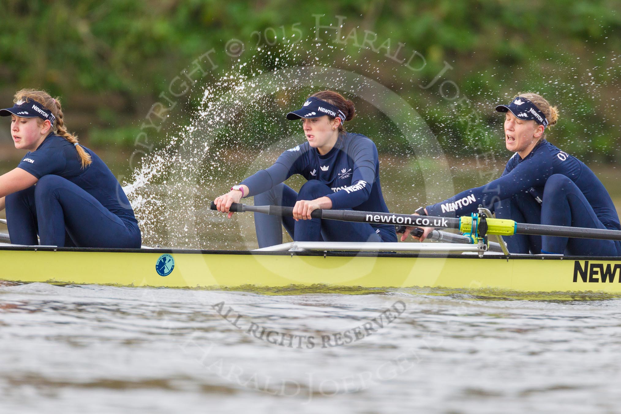 Photo 1512101223331D46243HaraldJoergens The Boat Race season 2016 - Women's Boat Race Trial Eights (OUWBC, Oxford): "Charybdis", here stroke-Kate Erickson, 7-Maddy Badcott, 6-Elo Luik.
River Thames between Putney Bridge and Mortlake,
London SW15,
United Kingdom,
on 10 December 2015 at 12:23, image #196
