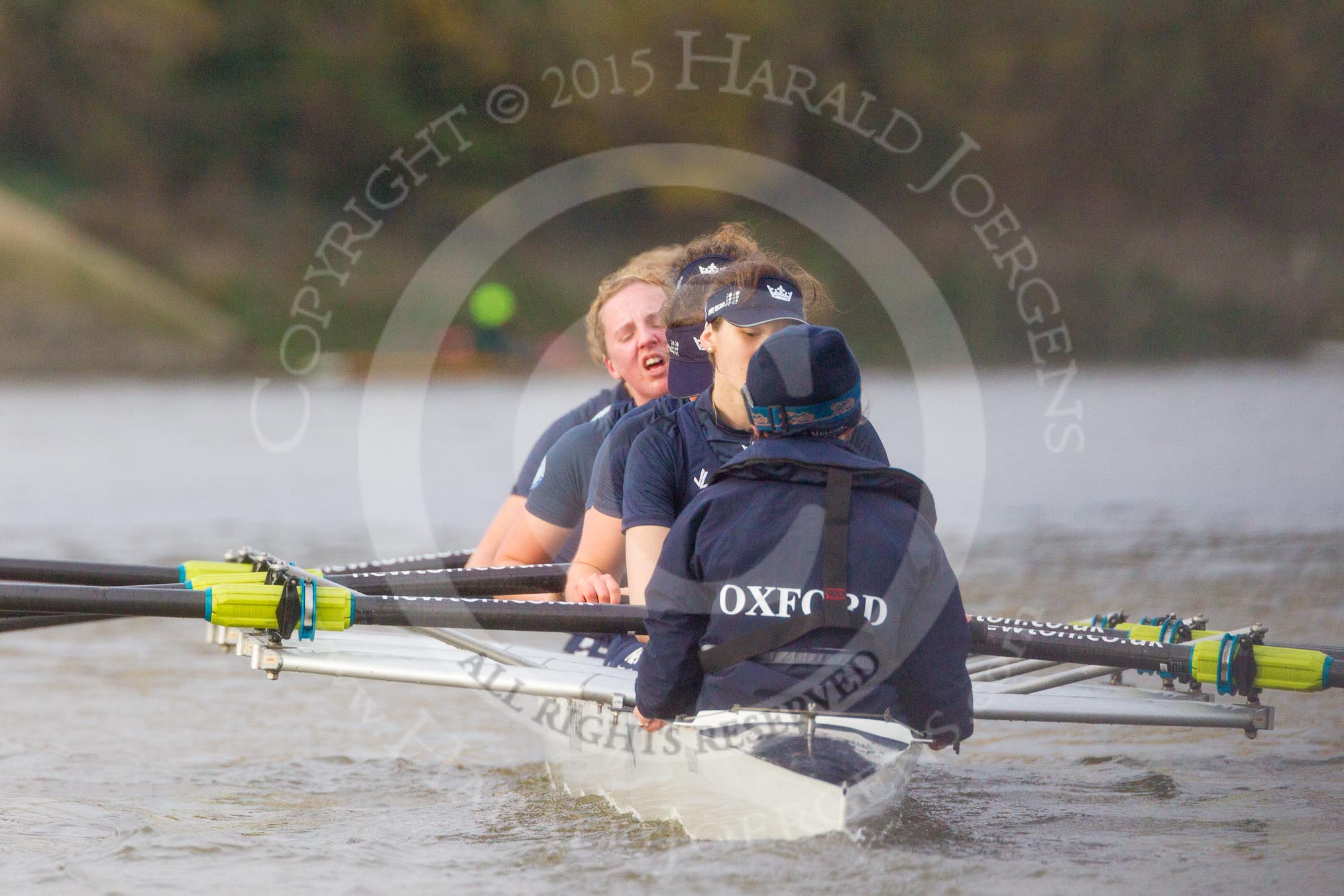 Photo 1512101238001D46876HaraldJoergens The Boat Race season 2016 - Women's Boat Race Trial Eights (OUWBC, Oxford): "Scylla", cox-Antonia Stutter, stroke-Emma Lukasiewicz, 7-Lauren Kedar, 6-Joanne Jansen, 5-Anastasia Chitty, 4-Rebecca Te Water Naude, 3-Elettra Ardissino, 2-Merel Lefferts, bow-Issy Dodds, immediately after the race.
River Thames between Putney Bridge and Mortlake,
London SW15,
United Kingdom,
on 10 December 2015 at 12:38, image #346