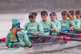 The Boat Race season 2016 - Women's Boat Race Trial Eights (CUWBC, Cambridge): "Tideway" with cox-Olivia Godwin, stroke-Daphne Martschenko, 7-Thea Zabell, 6-Alexandra Wood, 5-Lucy Pike, 4-Alice Jackson, 3-Rachel Elwood, 2-Evelyn Boettcher, bow-Kate Baker.
River Thames between Putney Bridge and Mortlake,
London SW15,

United Kingdom,
on 10 December 2015 at 11:11, image #85