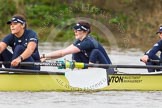 The Boat Race season 2016 - Women's Boat Race Trial Eights (OUWBC, Oxford): "Charybdis", here 3-Lara Pysden, 2-Christina Fleischer.
River Thames between Putney Bridge and Mortlake,
London SW15,

United Kingdom,
on 10 December 2015 at 12:22, image #181