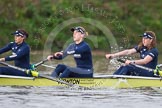 The Boat Race season 2016 - Women's Boat Race Trial Eights (OUWBC, Oxford): "Charybdis", here 7-Maddy Badcott, 6-Elo Luik, 5-Ruth Siddorn.
River Thames between Putney Bridge and Mortlake,
London SW15,

United Kingdom,
on 10 December 2015 at 12:23, image #195