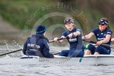 The Boat Race season 2016 - Women's Boat Race Trial Eights (OUWBC, Oxford): "Scylla", here cox-Antonia Stutter, stroke-Emma Lukasiewicz, 7-Lauren Kedar.
River Thames between Putney Bridge and Mortlake,
London SW15,

United Kingdom,
on 10 December 2015 at 12:25, image #208