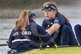 The Boat Race season 2016 - Women's Boat Race Trial Eights (OUWBC, Oxford): "Charybdis" , here cox-Morgan Baynham-Williams, stroke-Kate Erickson.
River Thames between Putney Bridge and Mortlake,
London SW15,

United Kingdom,
on 10 December 2015 at 12:26, image #217