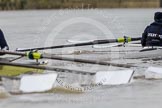 The Boat Race season 2016 - Women's Boat Race Trial Eights (OUWBC, Oxford): "Charybdis"  getting close to "Scylla" at the Surrey Bend.
River Thames between Putney Bridge and Mortlake,
London SW15,

United Kingdom,
on 10 December 2015 at 12:26, image #219