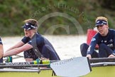 The Boat Race season 2016 - Women's Boat Race Trial Eights (OUWBC, Oxford): "Charybdis" , here 2-Christina Fleischer, bow-Georgie Daniell.
River Thames between Putney Bridge and Mortlake,
London SW15,

United Kingdom,
on 10 December 2015 at 12:28, image #238