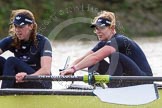 The Boat Race season 2016 - Women's Boat Race Trial Eights (OUWBC, Oxford): "Charybdis" , here 5-Ruth Siddorn, 4-Emma Spruce.
River Thames between Putney Bridge and Mortlake,
London SW15,

United Kingdom,
on 10 December 2015 at 12:28, image #240