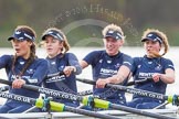 The Boat Race season 2016 - Women's Boat Race Trial Eights (OUWBC, Oxford): "Scylla", here 4-Rebecca Te Water Naude, 3-Elettra Ardissino, 2-Merel Lefferts, bow-Issy Dodds.
River Thames between Putney Bridge and Mortlake,
London SW15,

United Kingdom,
on 10 December 2015 at 12:28, image #248