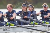 The Boat Race season 2016 - Women's Boat Race Trial Eights (OUWBC, Oxford): "Scylla", here 5-Anastasia Chitty, 4-Rebecca Te Water Naude, 3-Elettra Ardissino, 2-Merel Lefferts.
River Thames between Putney Bridge and Mortlake,
London SW15,

United Kingdom,
on 10 December 2015 at 12:29, image #249