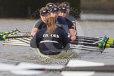 The Boat Race season 2016 - Women's Boat Race Trial Eights (OUWBC, Oxford): "Scylla", cox-Antonia Stutter, stroke-Emma Lukasiewicz, 7-Lauren Kedar, 6-Joanne Jansen, 5-Anastasia Chitty, 4-Rebecca Te Water Naude, 3-Elettra Ardissino, 2-Merel Lefferts, bow-Issy Dodds.
River Thames between Putney Bridge and Mortlake,
London SW15,

United Kingdom,
on 10 December 2015 at 12:37, image #337