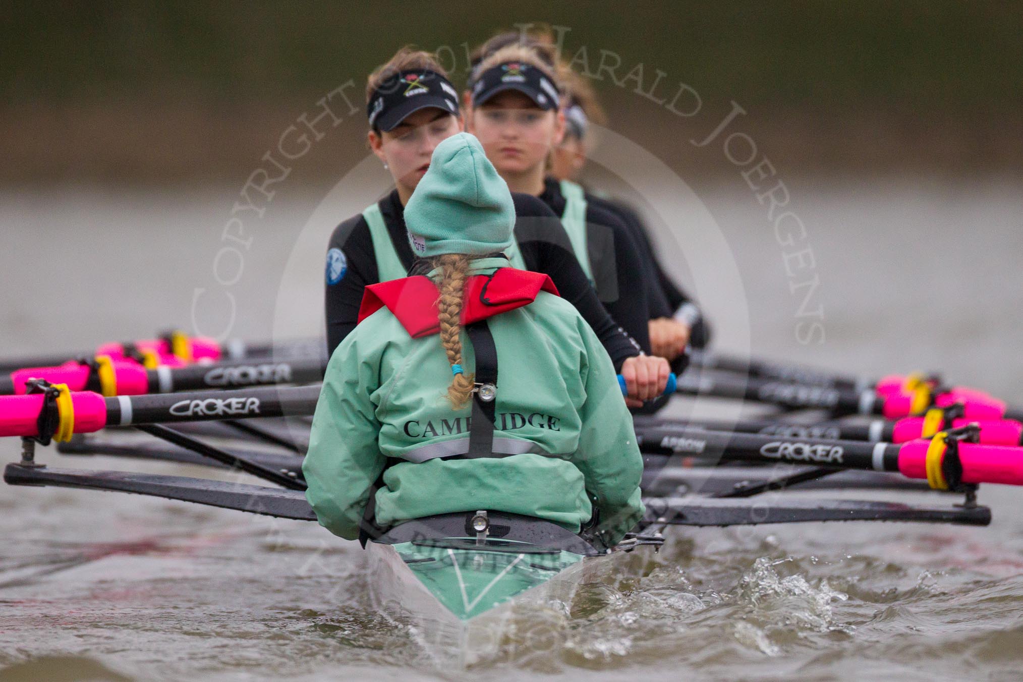 The Boat Race season 2016 - Women's Boat Race Fixture CUWBC vs OBUBC.
River Thames between Putney Bridge and Mortlake,
London SW15,

United Kingdom,
on 31 January 2016 at 15:53, image #47