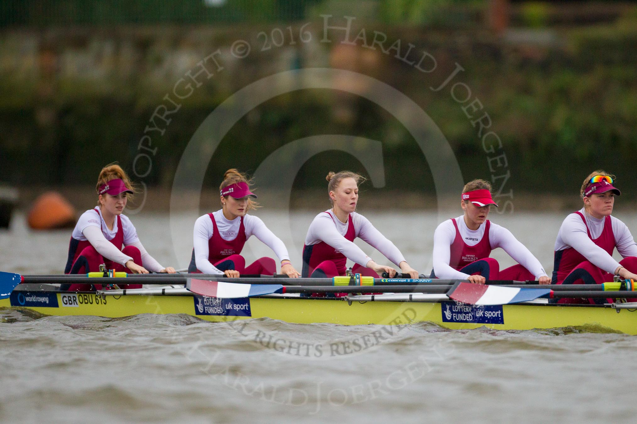 The Boat Race season 2016 - Women's Boat Race Fixture CUWBC vs OBUBC.
River Thames between Putney Bridge and Mortlake,
London SW15,

United Kingdom,
on 31 January 2016 at 15:55, image #48
