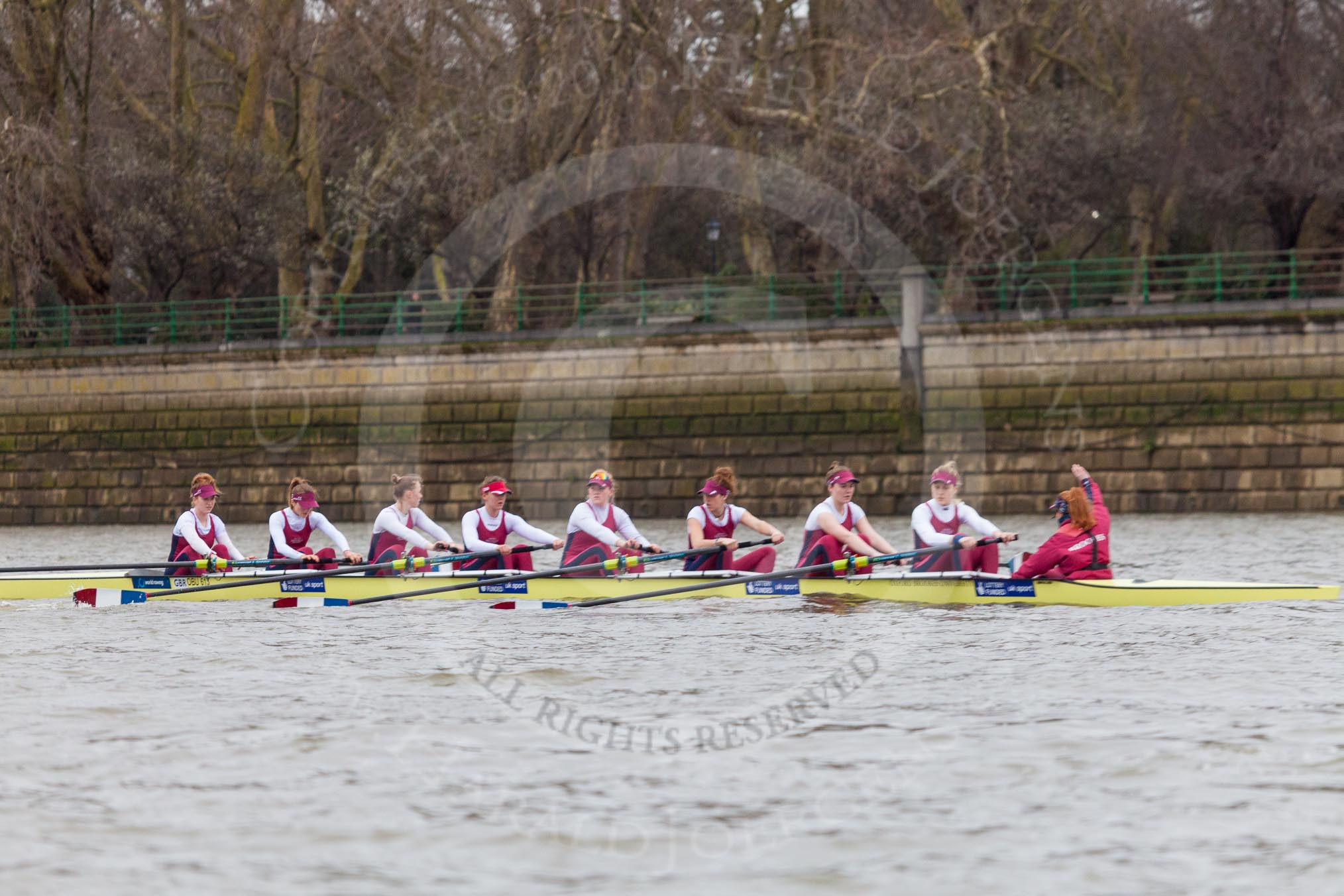 The Boat Race season 2016 - Women's Boat Race Fixture CUWBC vs OBUBC.
River Thames between Putney Bridge and Mortlake,
London SW15,

United Kingdom,
on 31 January 2016 at 15:59, image #52
