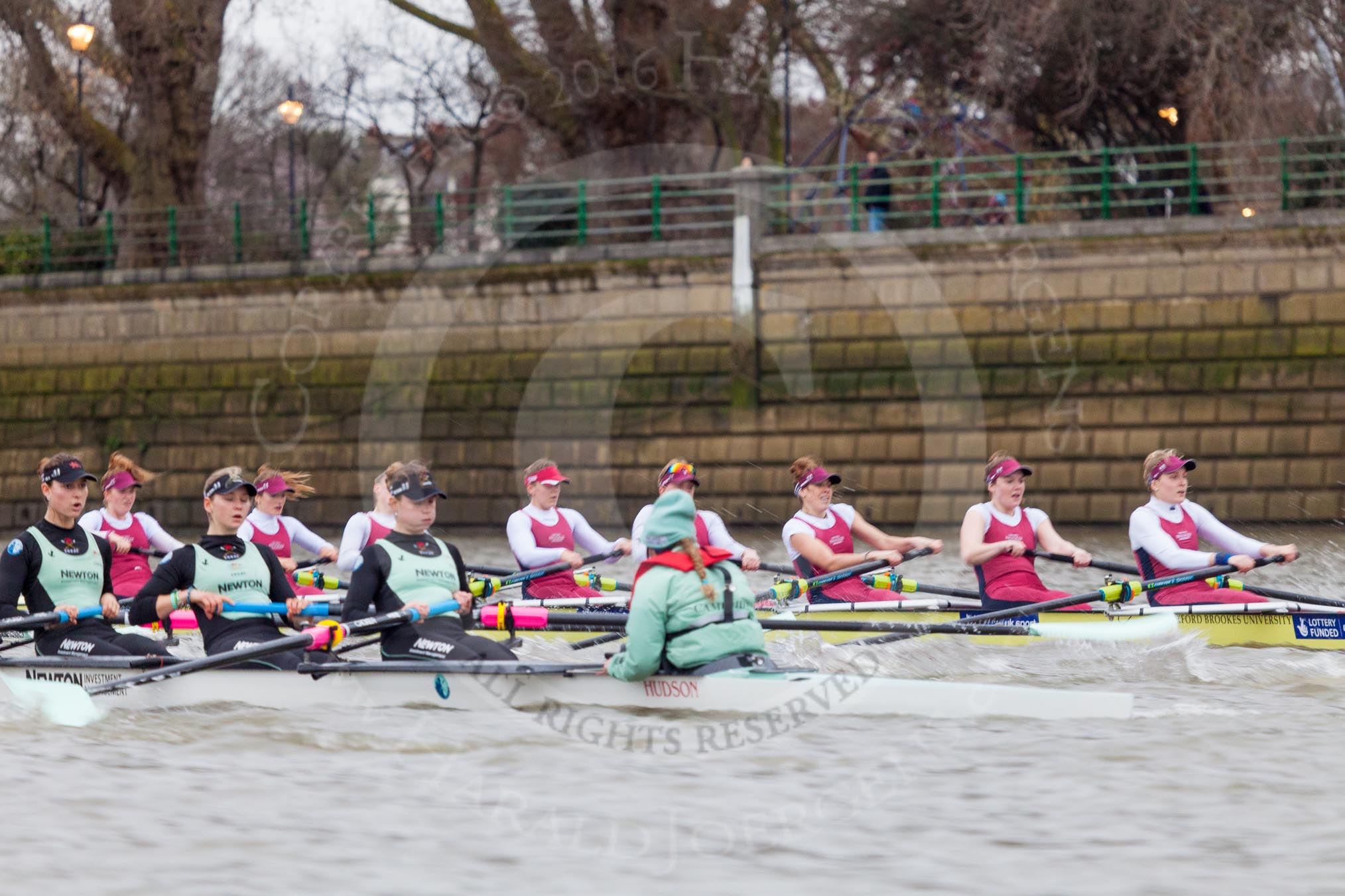 The Boat Race season 2016 - Women's Boat Race Fixture CUWBC vs OBUBC.
River Thames between Putney Bridge and Mortlake,
London SW15,

United Kingdom,
on 31 January 2016 at 16:00, image #59