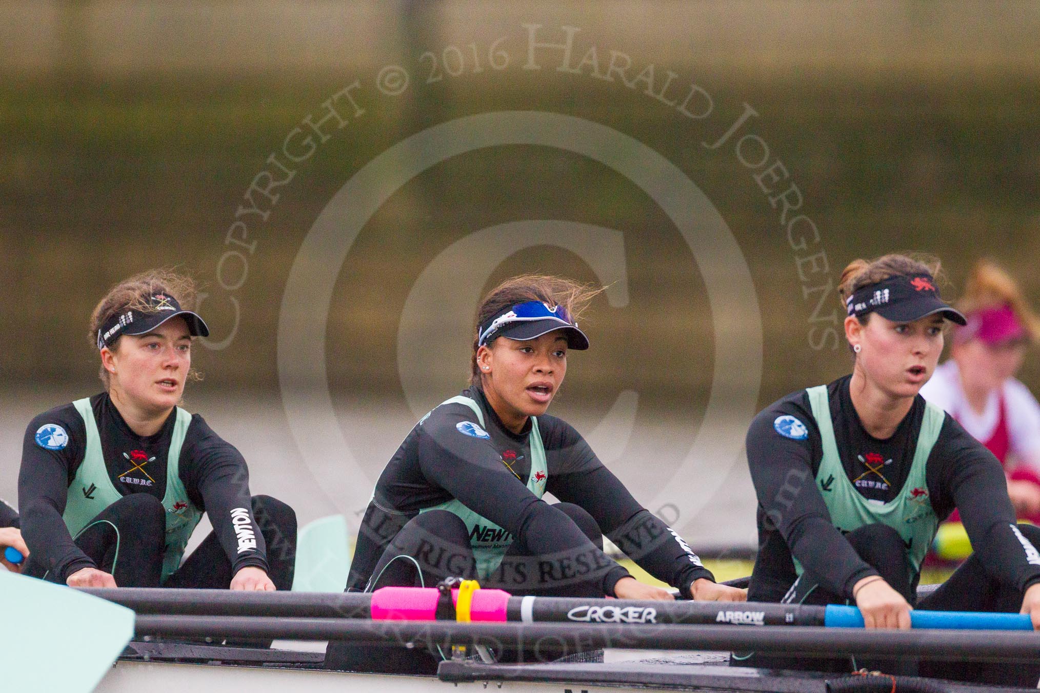 The Boat Race season 2016 - Women's Boat Race Fixture CUWBC vs OBUBC.
River Thames between Putney Bridge and Mortlake,
London SW15,

United Kingdom,
on 31 January 2016 at 16:01, image #64