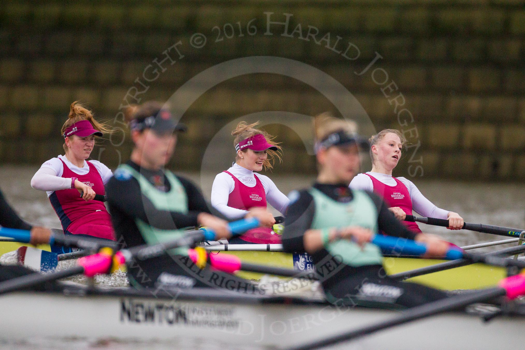 The Boat Race season 2016 - Women's Boat Race Fixture CUWBC vs OBUBC.
River Thames between Putney Bridge and Mortlake,
London SW15,

United Kingdom,
on 31 January 2016 at 16:01, image #67