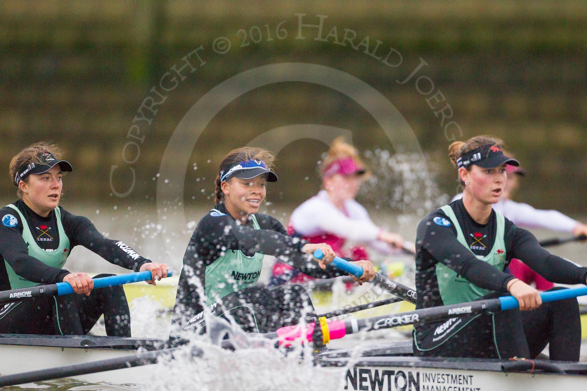 The Boat Race season 2016 - Women's Boat Race Fixture CUWBC vs OBUBC.
River Thames between Putney Bridge and Mortlake,
London SW15,

United Kingdom,
on 31 January 2016 at 16:01, image #68