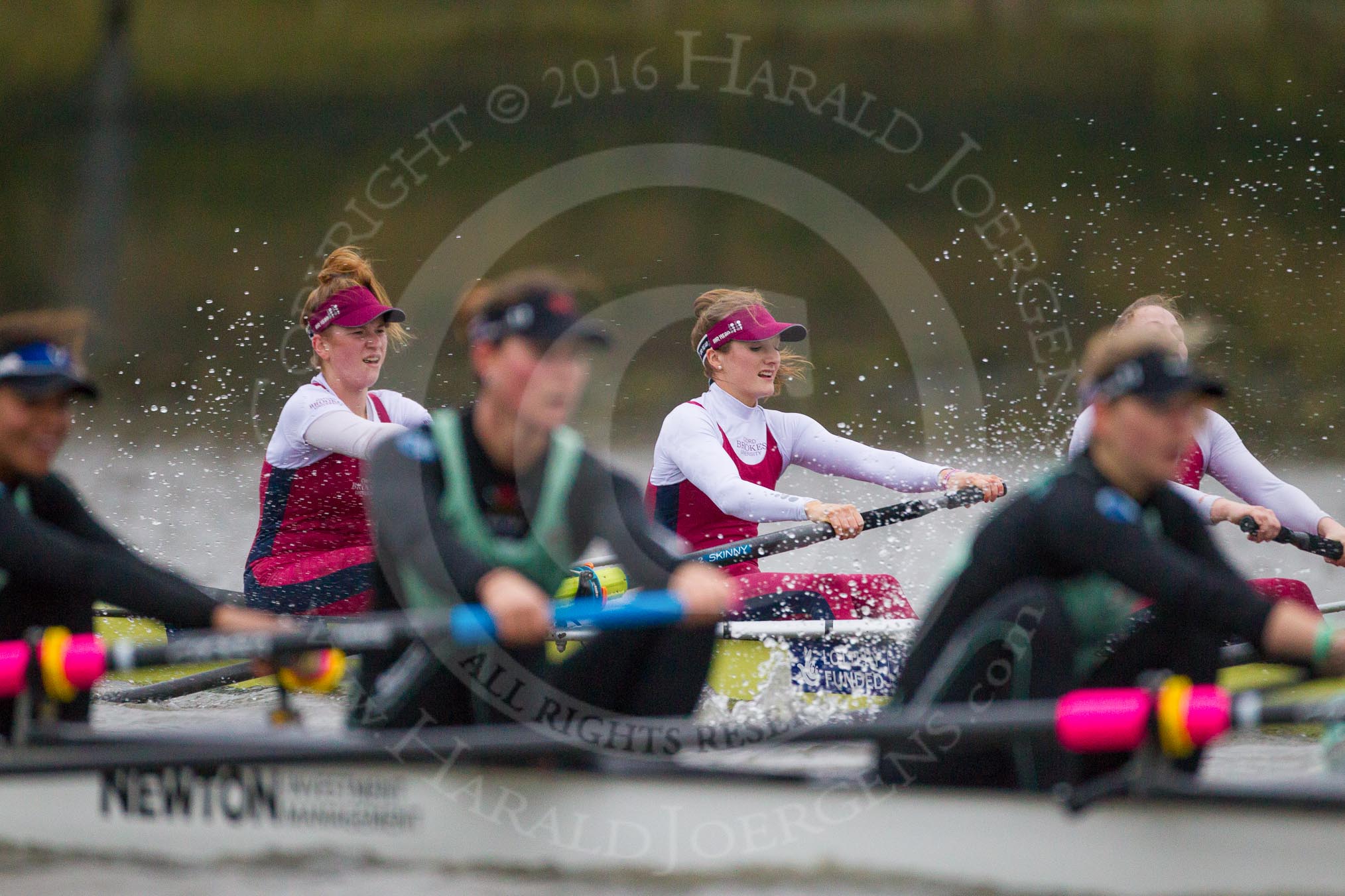 The Boat Race season 2016 - Women's Boat Race Fixture CUWBC vs OBUBC.
River Thames between Putney Bridge and Mortlake,
London SW15,

United Kingdom,
on 31 January 2016 at 16:02, image #76