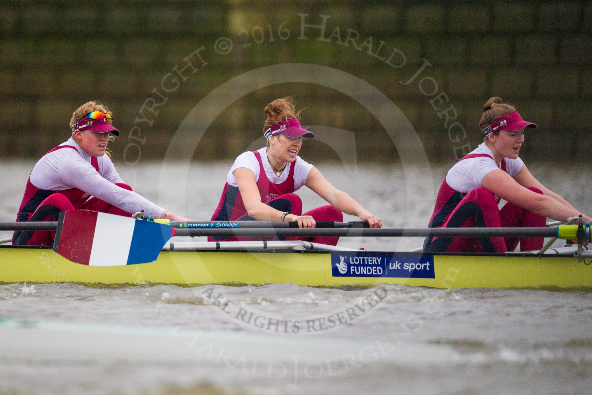 The Boat Race season 2016 - Women's Boat Race Fixture CUWBC vs OBUBC.
River Thames between Putney Bridge and Mortlake,
London SW15,

United Kingdom,
on 31 January 2016 at 16:02, image #77